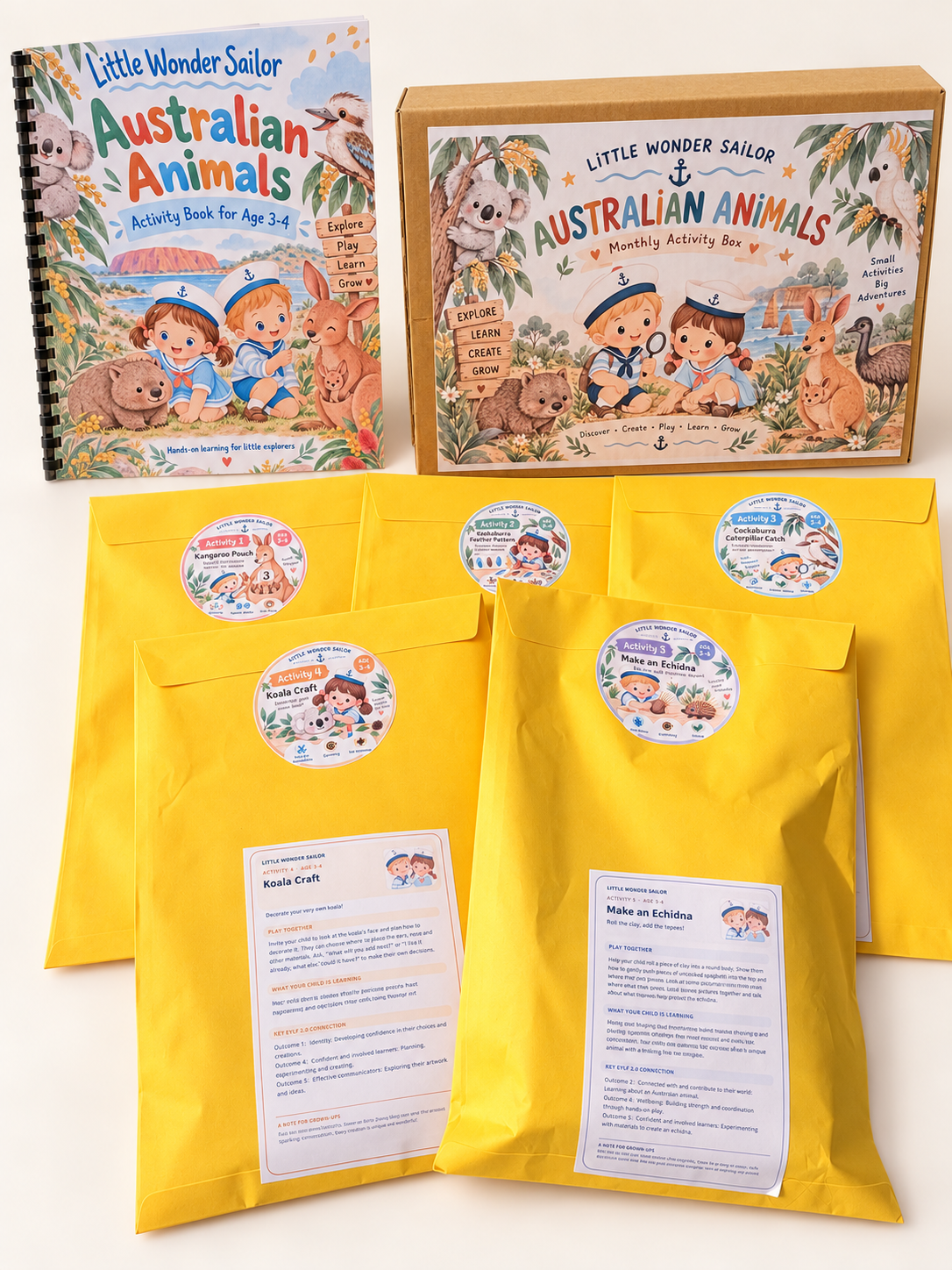 Australian Animals Activity Box — Ages 3-4(october)